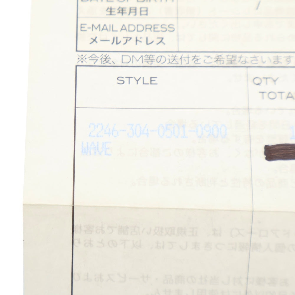 CHROME HEARTS(クロムハーツ) WAVE ウェーブ レザーウォレット 財布 ブラック BCA374