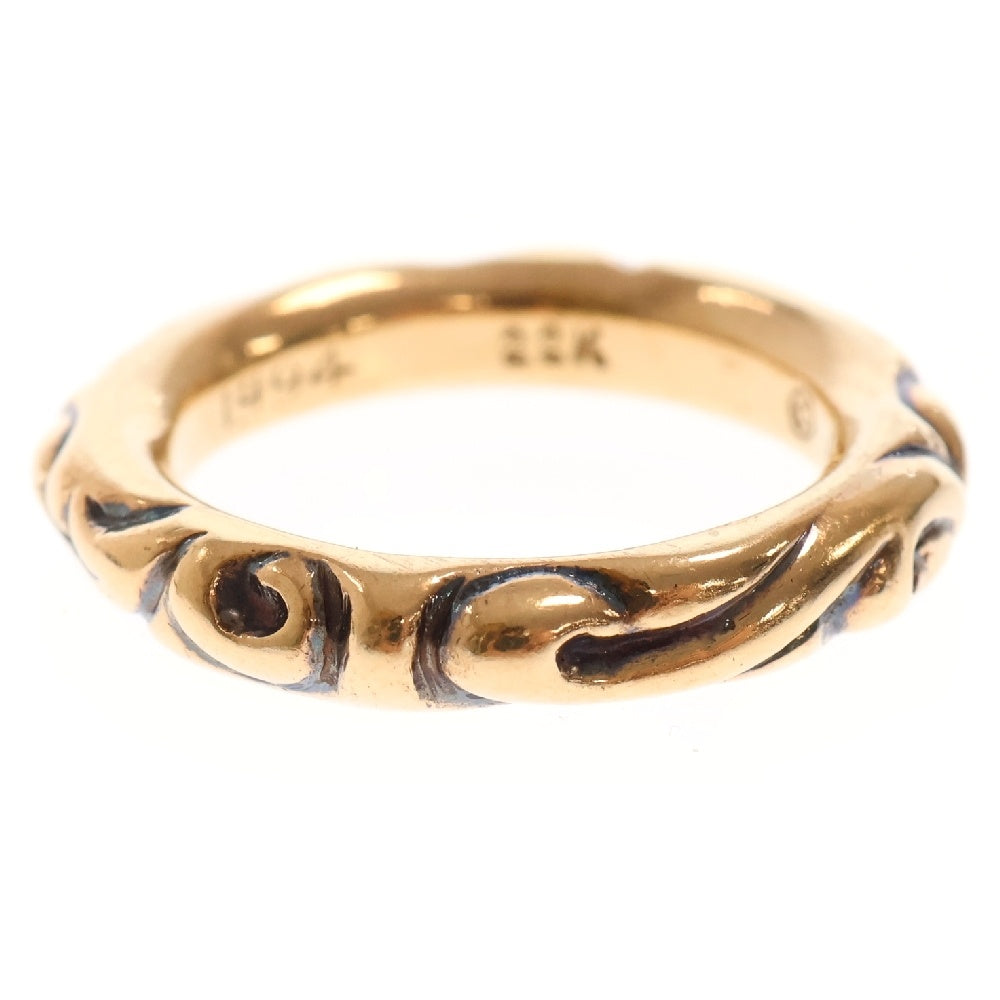 CHROME HEARTS(クロムハーツ) 22K SCRL BAND スクロールバンド リング ゴールド