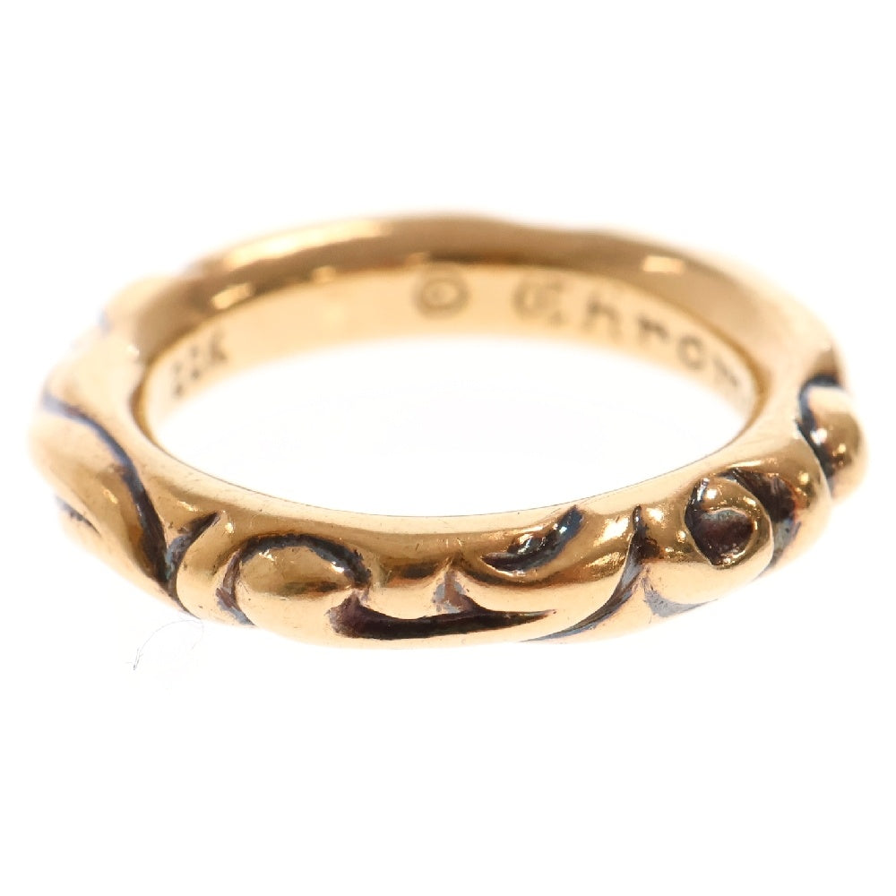 CHROME HEARTS(クロムハーツ) 22K SCRL BAND スクロールバンド リング ゴールド