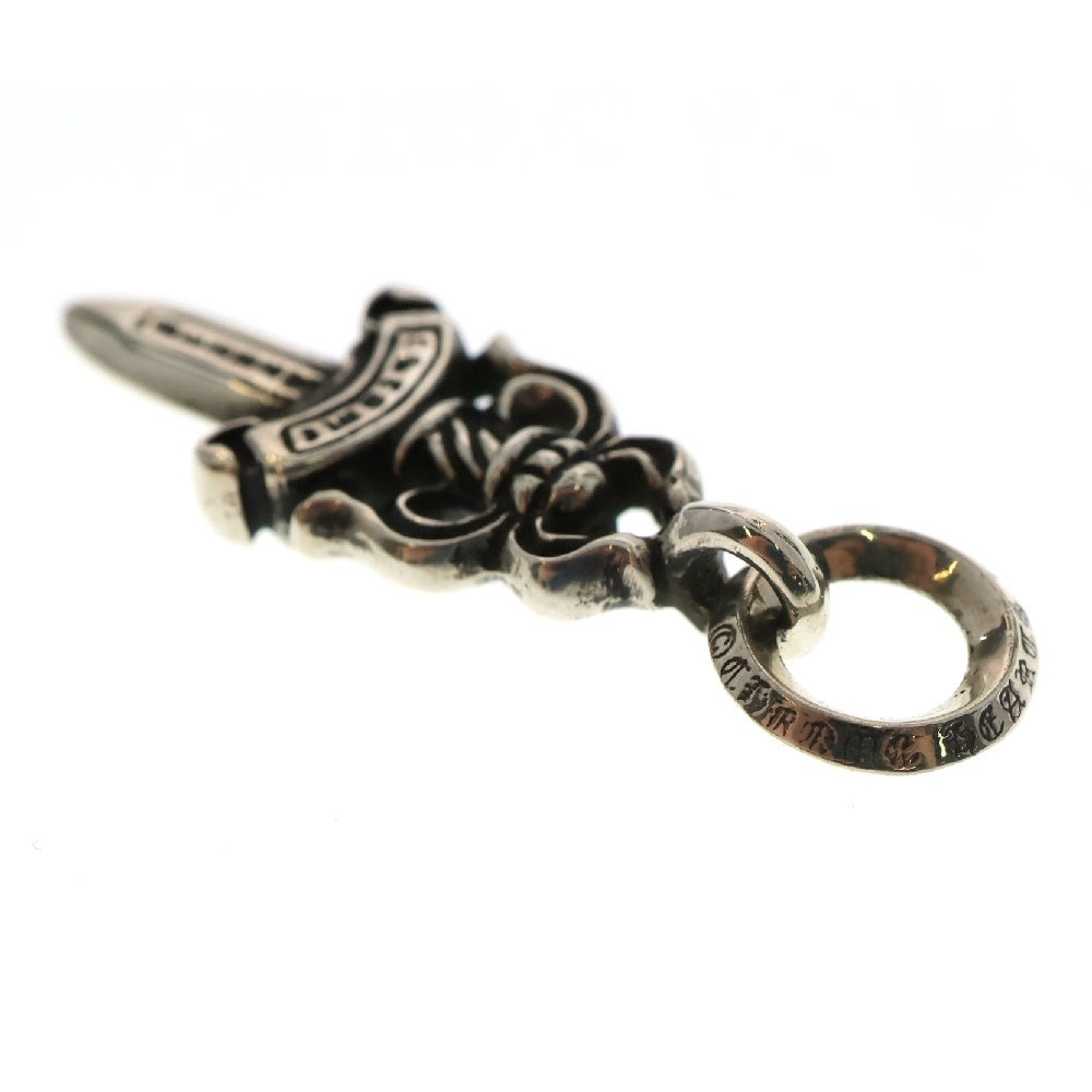 CHROME HEARTS(クロムハーツ) #5 DAGGER P SAP #5 ダガーチャーム PAVEブルーサファイア チャーム ペンダントトップ シルバー