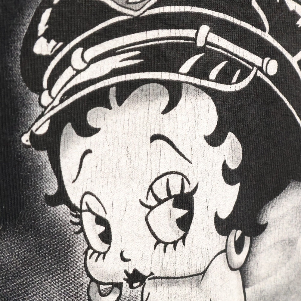 VINTAGE(ヴィンテージ) 90S Adult Betty Boop Street Angel Tee アダルト ベティブープ ストリートエンジェル 半袖Tシャツ カットソー ブラック