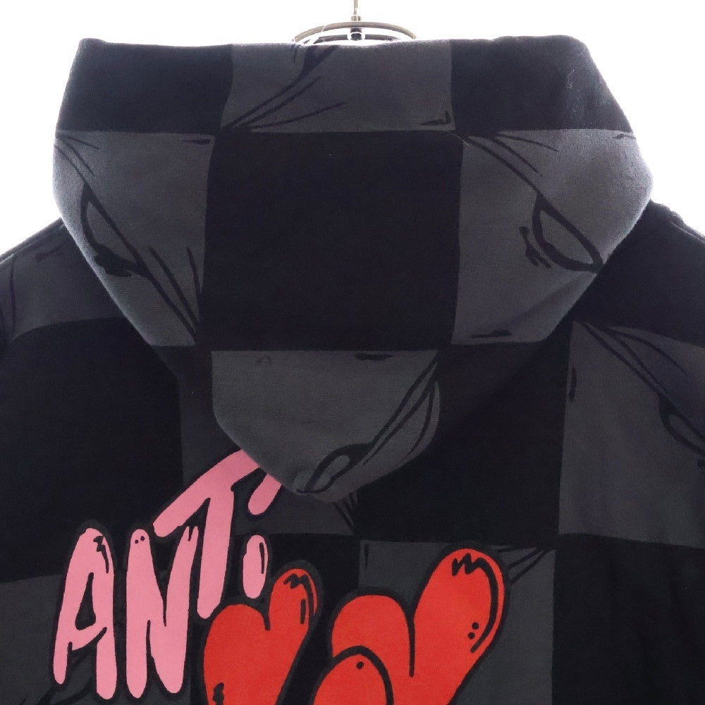 ANTI PROMO(アンチプロモ) EYES HOODIE MATTY BOYプリントプルオーバーフーディ パーカー ブラック
