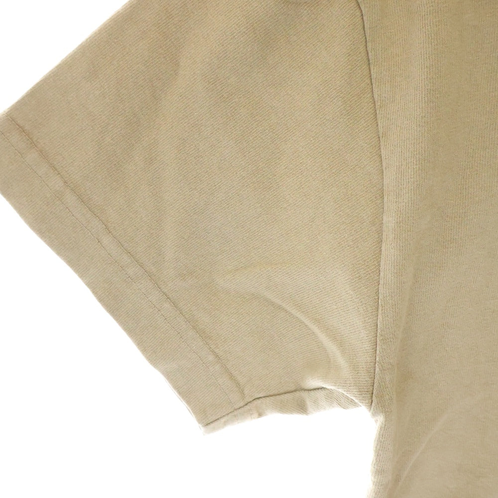 HIDDEN NY(ヒドゥン ニューヨーク) COFFEE SHOP POPUP TEE コーヒーショップ ロゴクルーネック半袖Tシャツ ベージュ