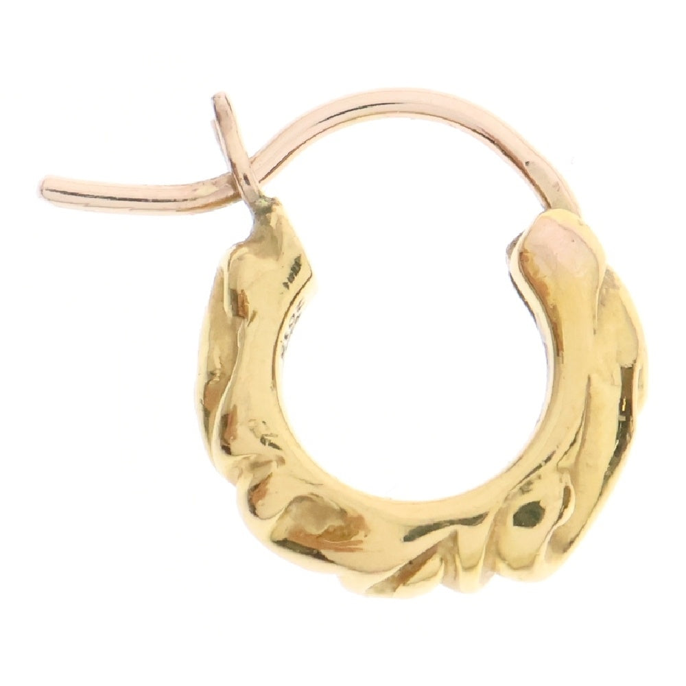 CHROME HEARTS(クロムハーツ) 22K HOOP SCROOL 1 22Kスクロールフープ ゴールドピアス