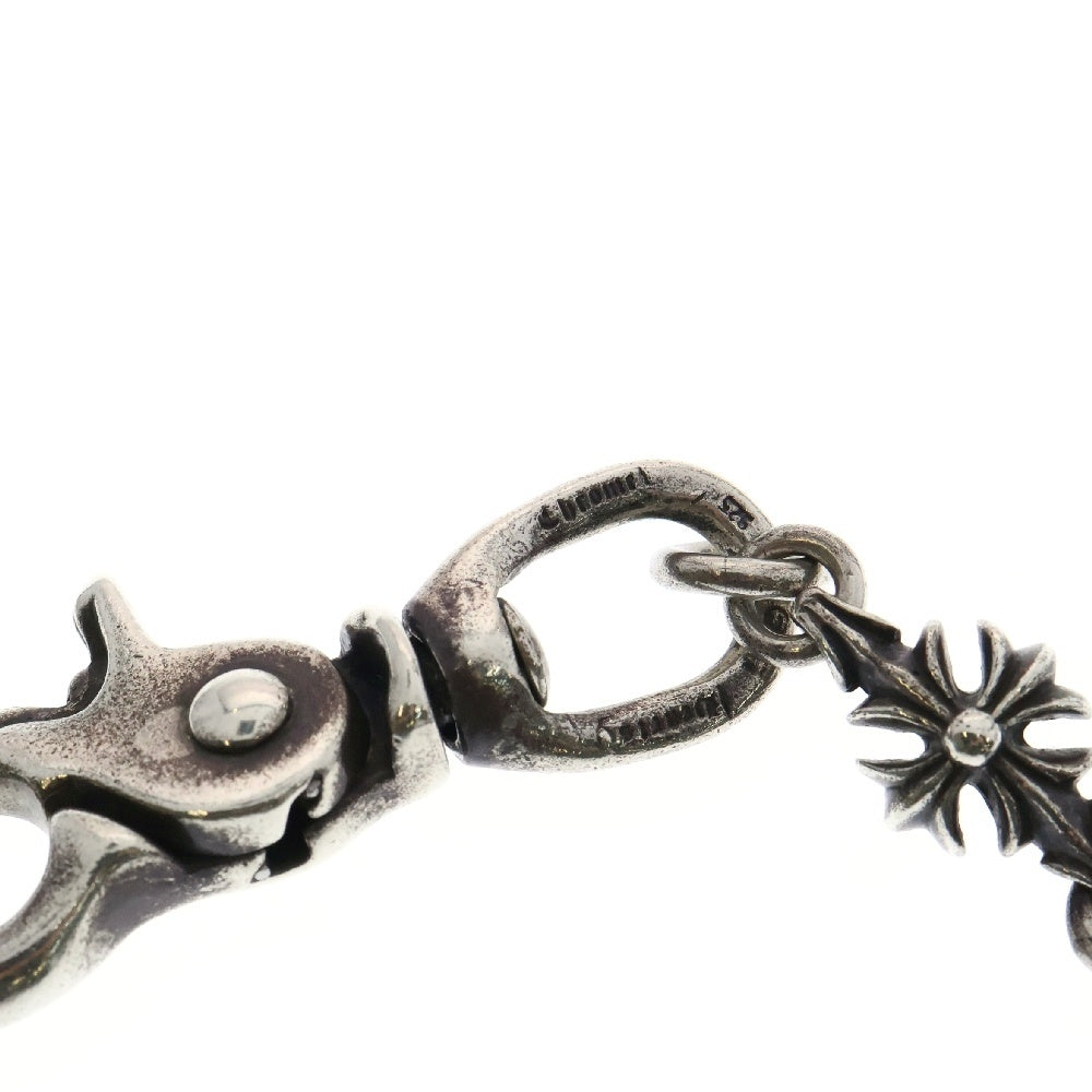 CHROME HEARTS(クロムハーツ) 4C CROSS SHORT-S 1クリップカットアウトCHプラス ショート ウォレットチェーン シルバー