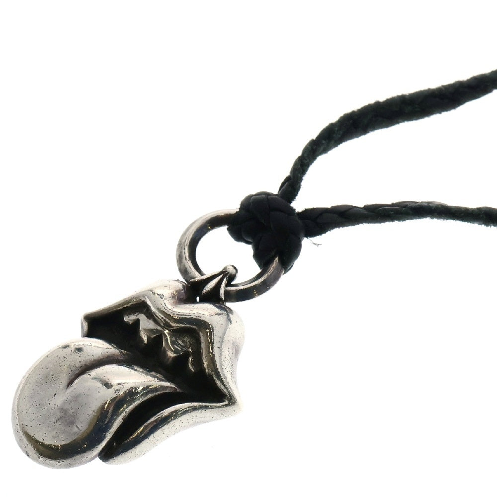 CHROME HEARTS(クロムハーツ) LIPS TONGUE CHARM リップアンドタンチャーム ブレイド ネックレス シルバー