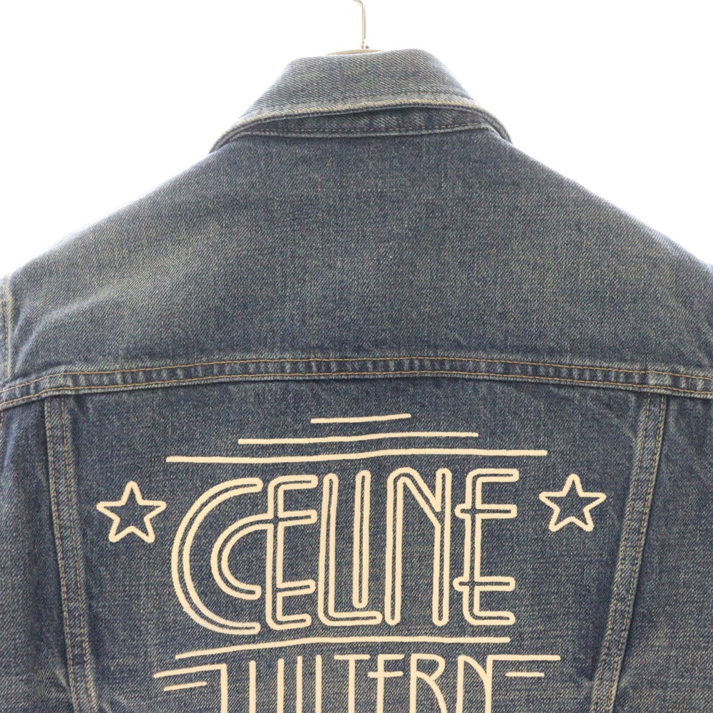 CELINE(セリーヌ) 23AW DENIM TRUCKER JACKET トラッカーデニムジャケット 2Q76807DU ブルー