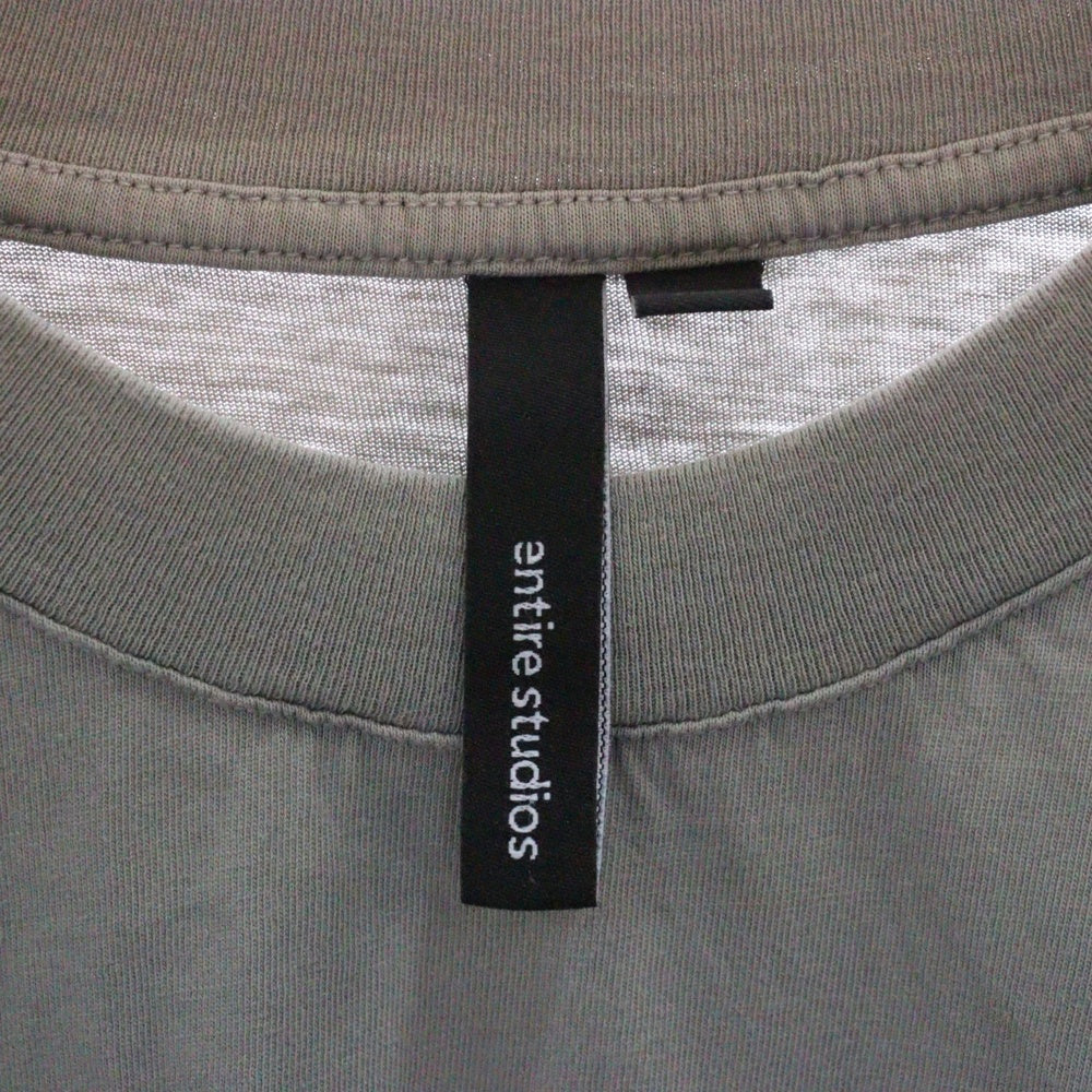 entire studios(エンタイア スタジオ) MENS TEE ES2252 半袖クルーネック半袖Tシャツ グレー