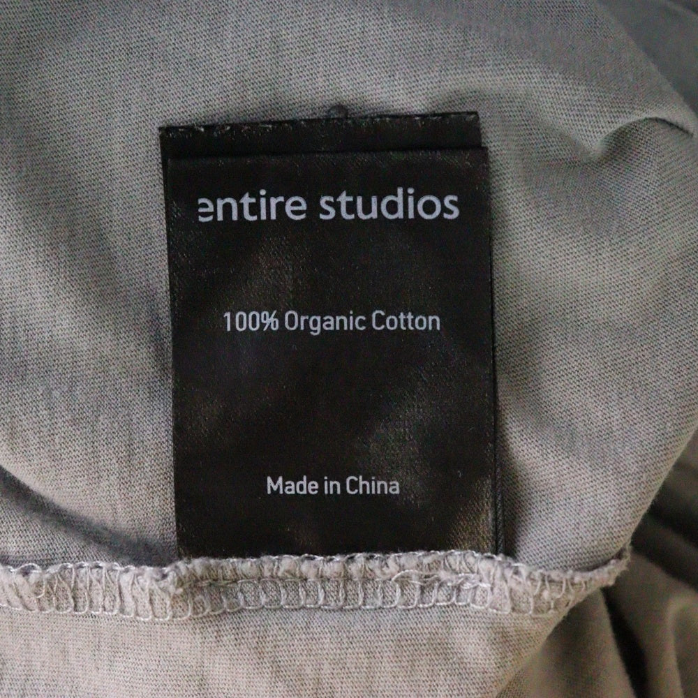 entire studios(エンタイア スタジオ) MENS TEE ES2252 半袖クルーネック半袖Tシャツ グレー