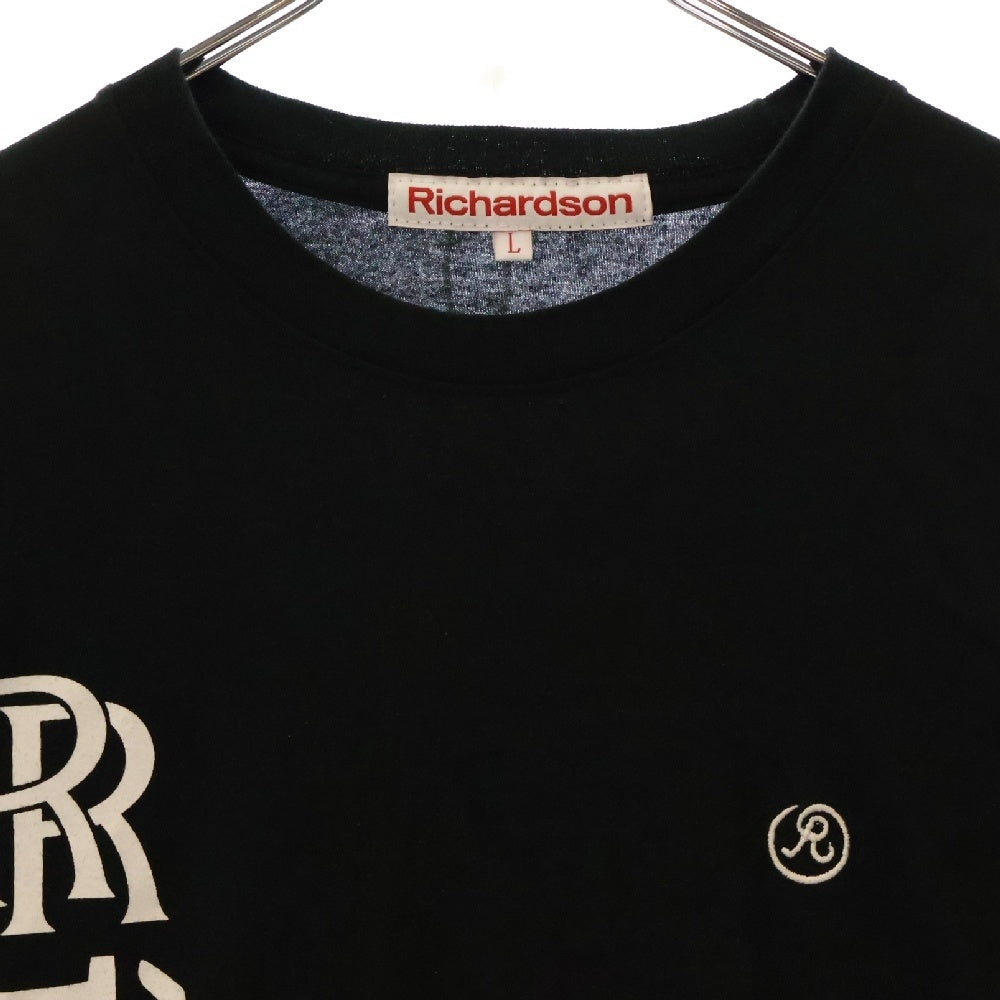 Richardson(リチャードソン) ロゴプリント 半袖クルーネックTシャツ ブラック RIM-10430-A