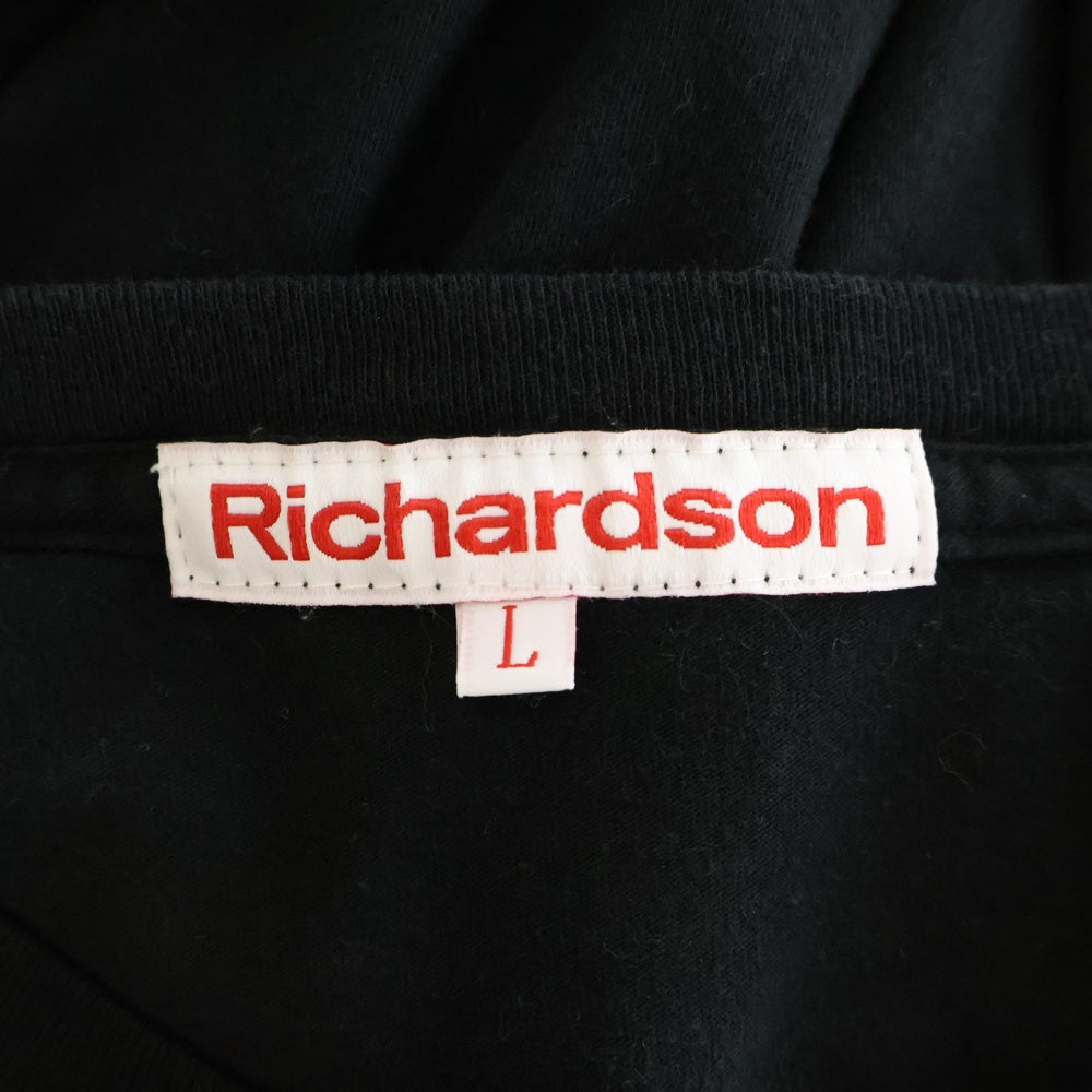 Richardson(リチャードソン) ロゴプリント 半袖クルーネックTシャツ ブラック RIM-10430-A