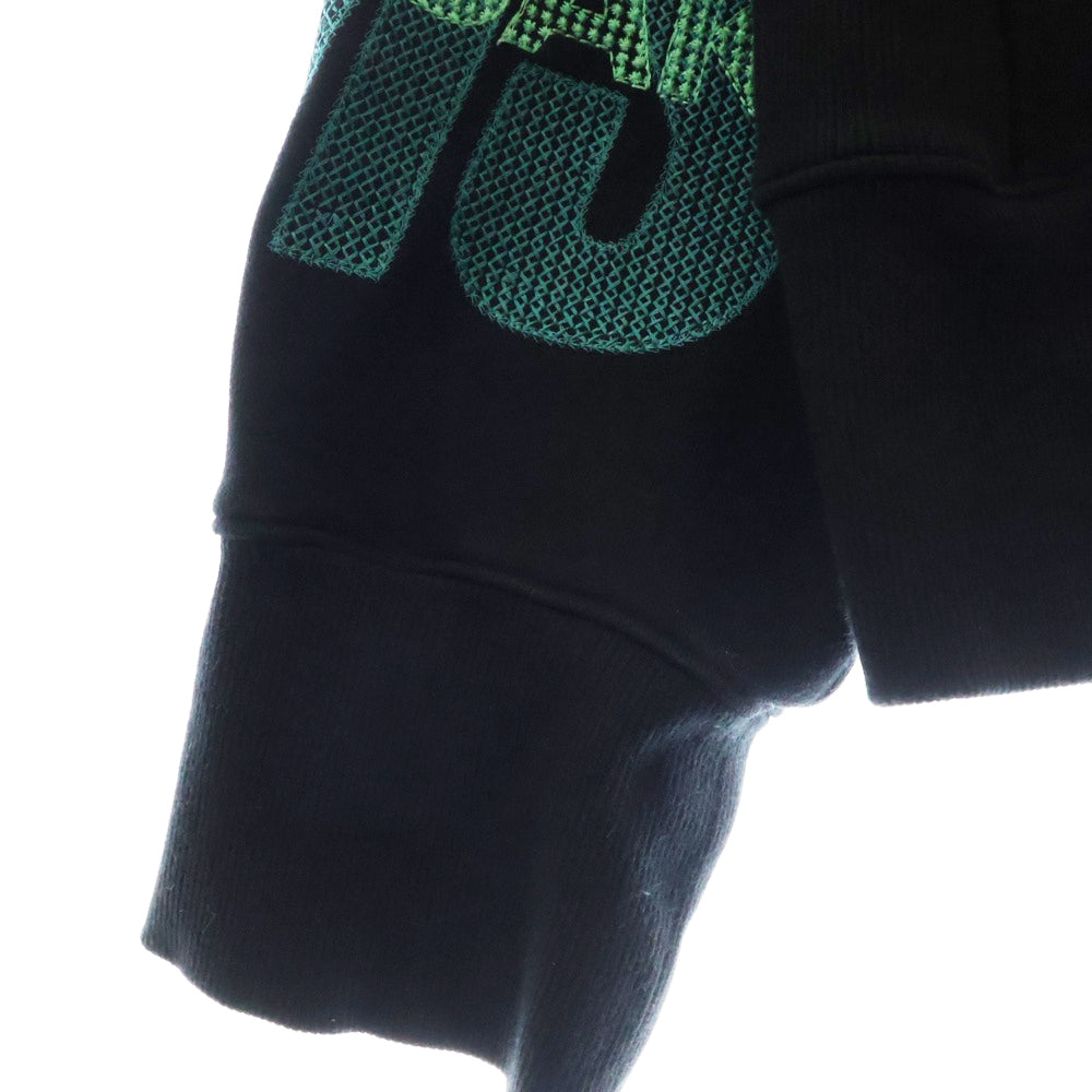 NAMESAKE(ナメサケ) Exclusive Black Oversized Sava Hoodie 刺繍プルオーバー ブラック パーカー