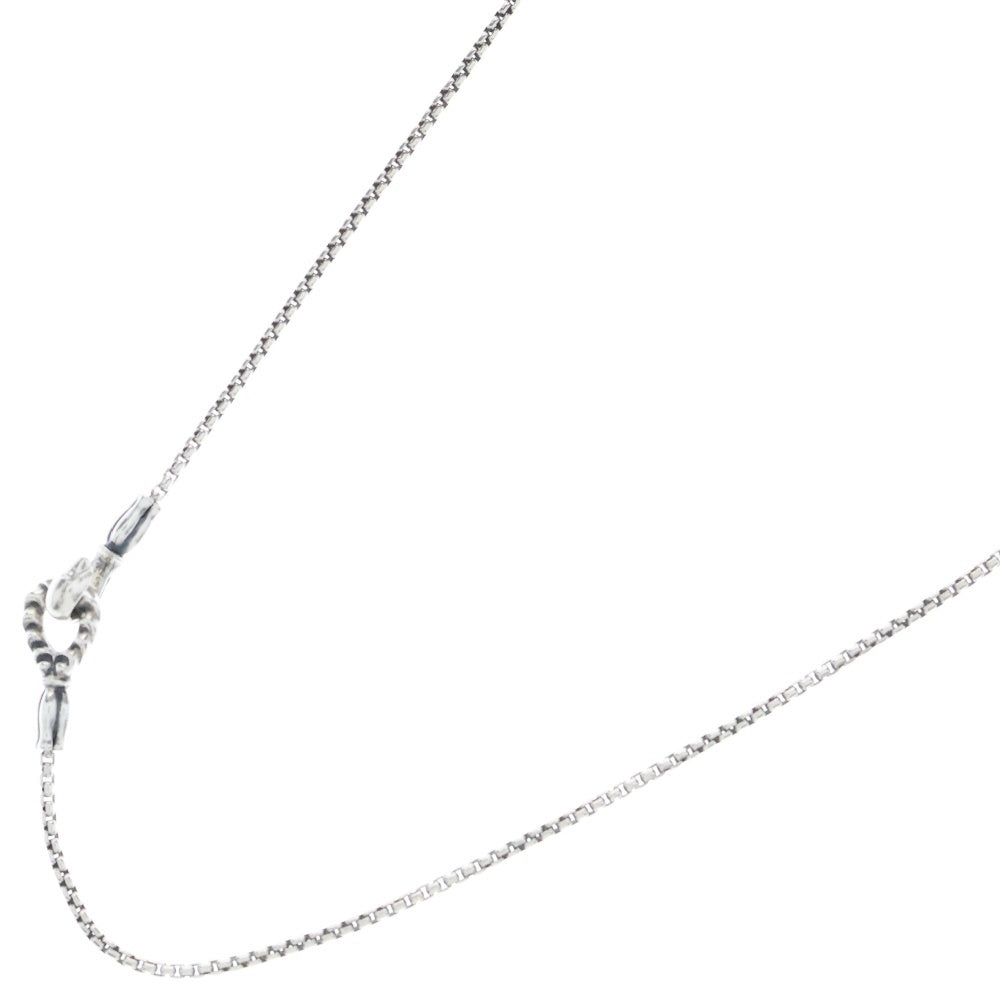 LONE ONES(ロンワンズ) MF Hook S 1.8mm BOX Chain メイティングフライト フックS 1.8mmボックスチェーンネックレス シルバー