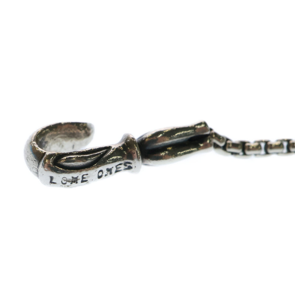 LONE ONES(ロンワンズ) MF Hook S 1.8mm BOX Chain メイティングフライト フックS 1.8mmボックスチェーンネックレス シルバー