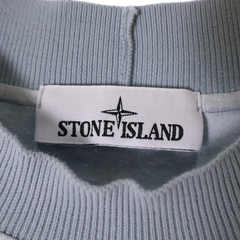 STONE ISLAND(ストーンアイランド) Marina Chalk Plating T-Shirt 7815216X4 スカイブルー半袖クルーネックTシャツ