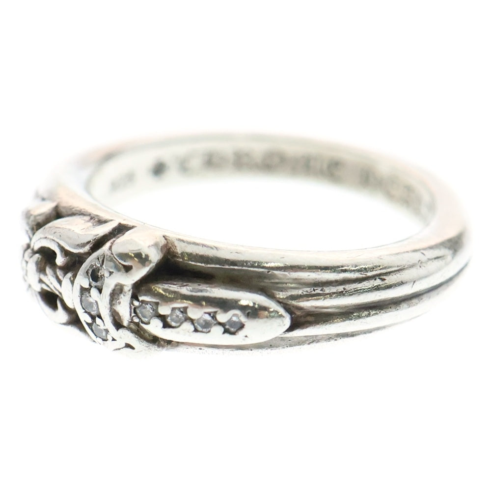 CHROME HEARTS(クロムハーツ) BABY CLSC P D ベイビークラシックダガー PAVEダイヤリング シルバー