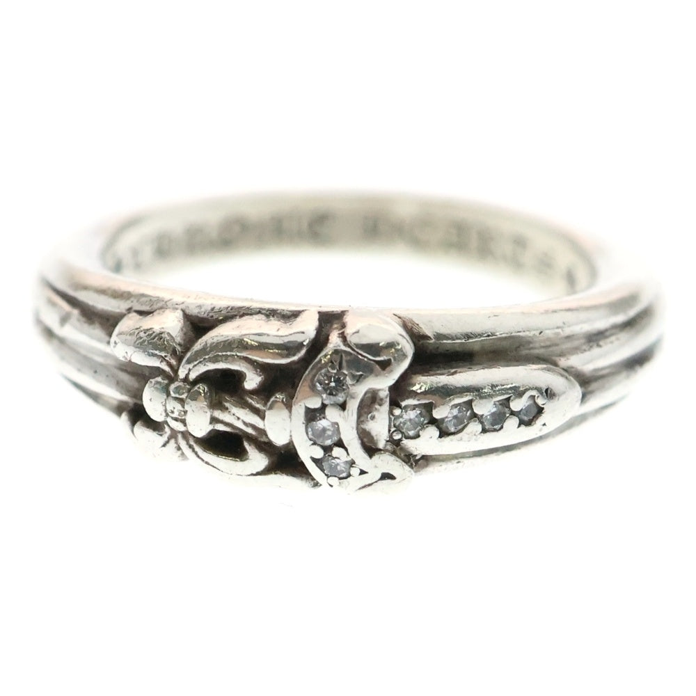 CHROME HEARTS(クロムハーツ) BABY CLSC P D ベイビークラシックダガー PAVEダイヤリング シルバー