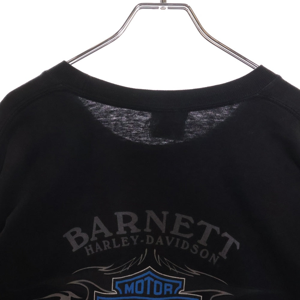 VINTAGE(ヴィンテージ) 00S HARLEY DAVIDSON MONTANA ハーレーダビッドソン ピエロ フレイム ロングスリーブ 長袖Tシャツ カットソー ブラック