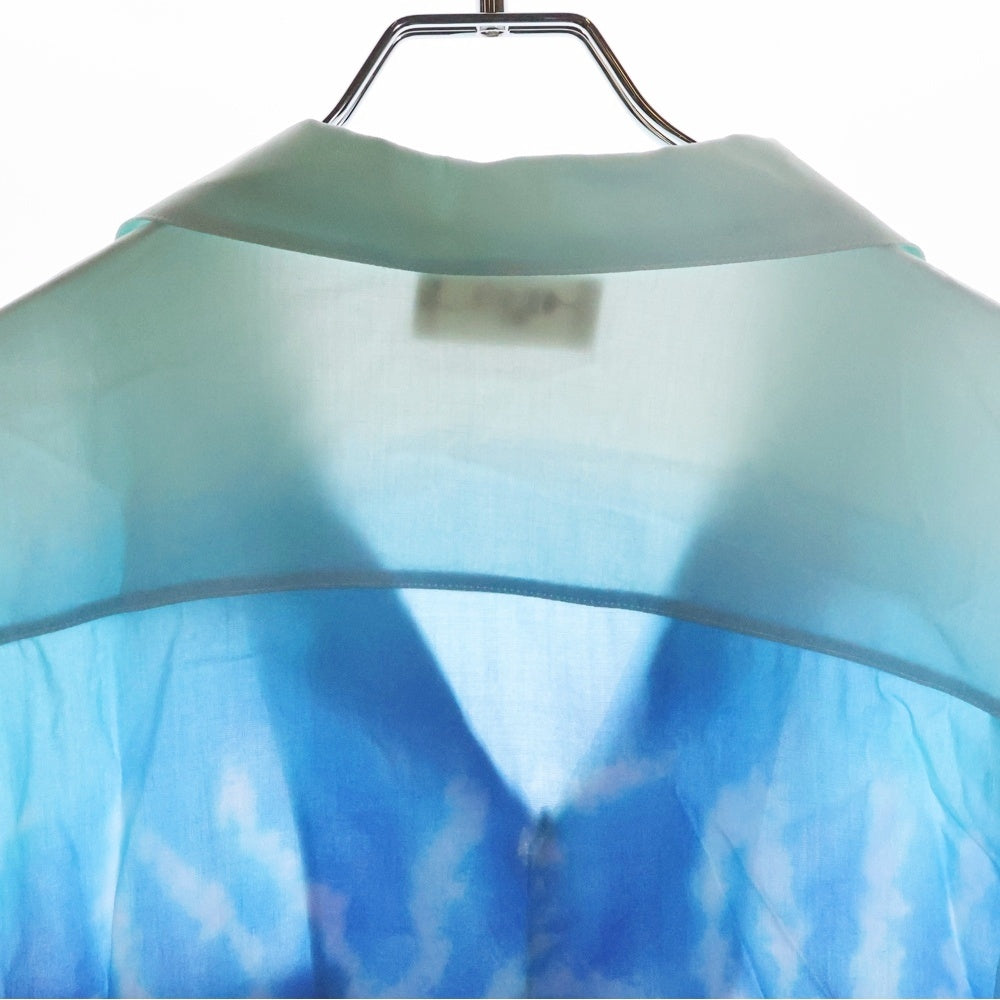 CELINE(セリーヌ) 22SS HEAVENLY DAYS アーティストプリント ルーズハワイアン半袖シャツ マルチ ブルー 2C517357Q