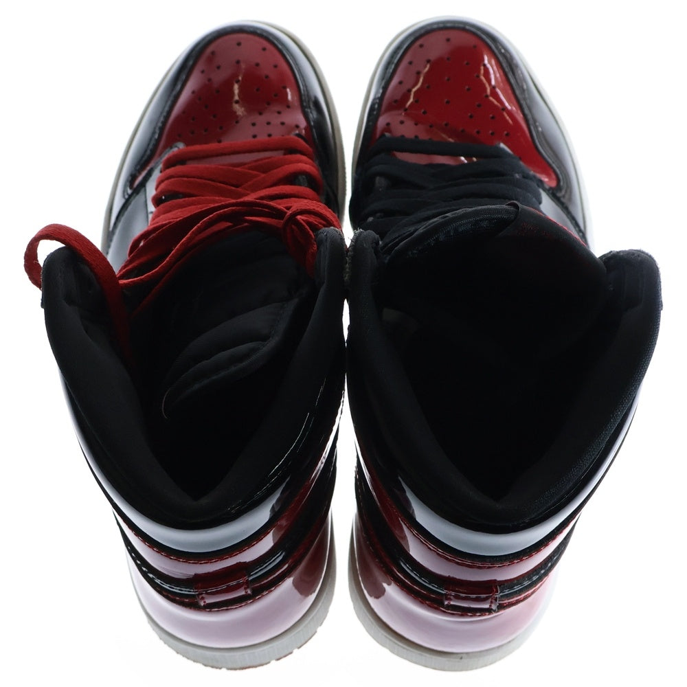NIKE(ナイキ) AIR JORDAN 1 RETRO HIGH OG BRED PATENT 555088-063 エアジョーダン1レトロハイ ブレッド パテント ハイカットスニーカー レッド/ブラック US9.5/27.5cm