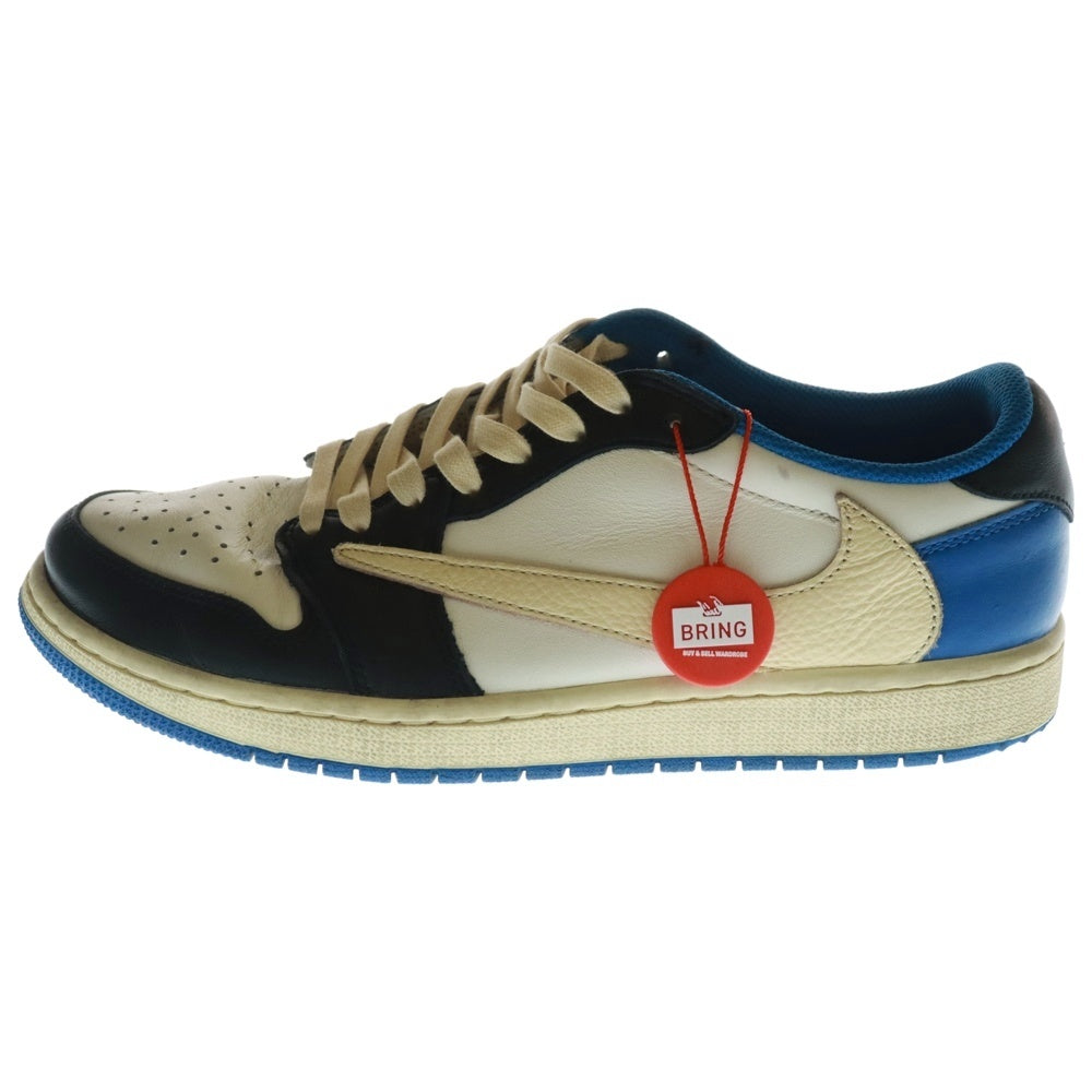 NIKE(ナイキ) ×TRAVIS SCOTT FRAGMENT DESIGN AIR JORDAN 1 LOW OG SP トラヴィススコット フラグメント エアジョーダン1 ローカットスニーカー DM7866-140 US9.5/27.5cm