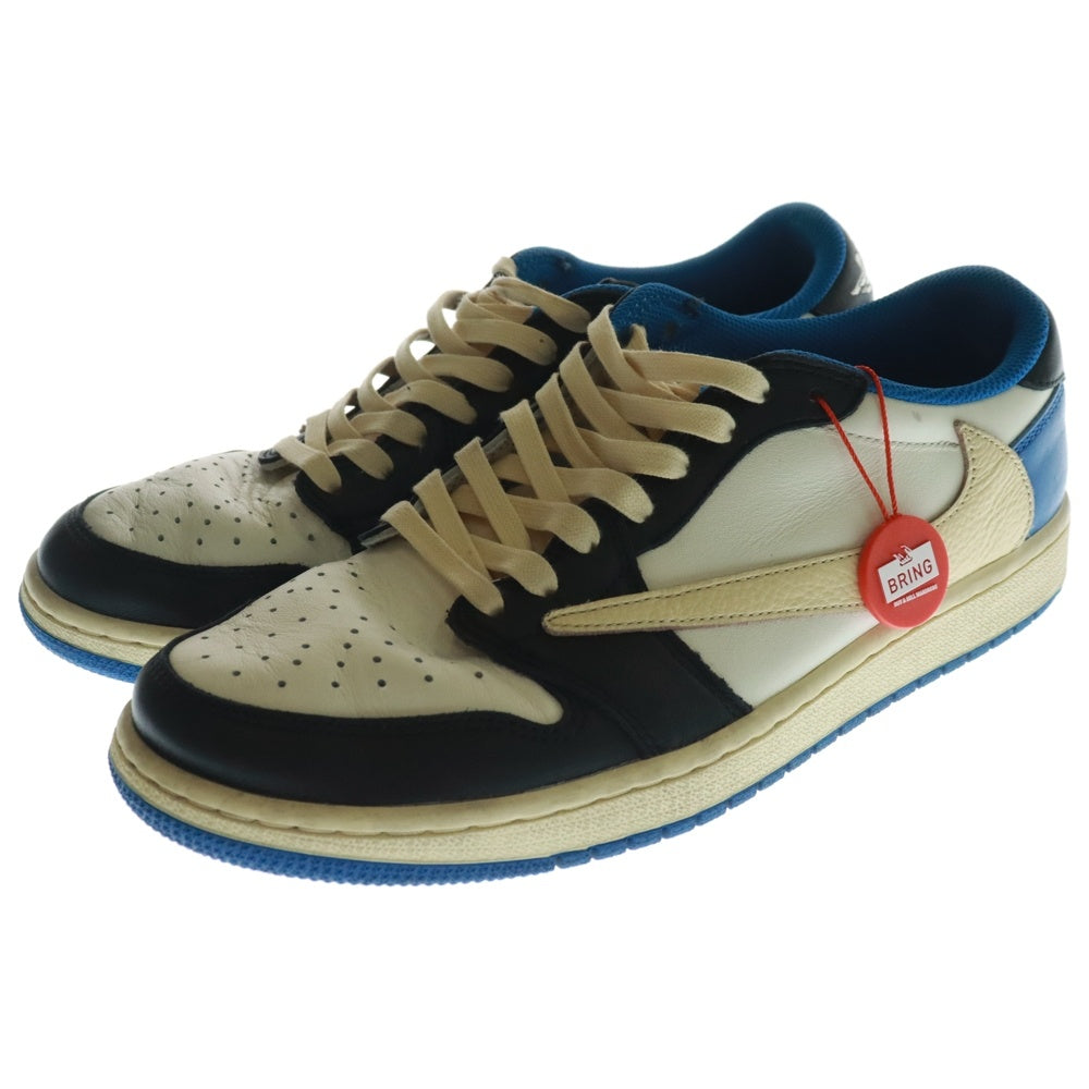 NIKE(ナイキ) ×TRAVIS SCOTT FRAGMENT DESIGN AIR JORDAN 1 LOW OG SP トラヴィススコット フラグメント エアジョーダン1 ローカットスニーカー DM7866-140 US9.5/27.5cm