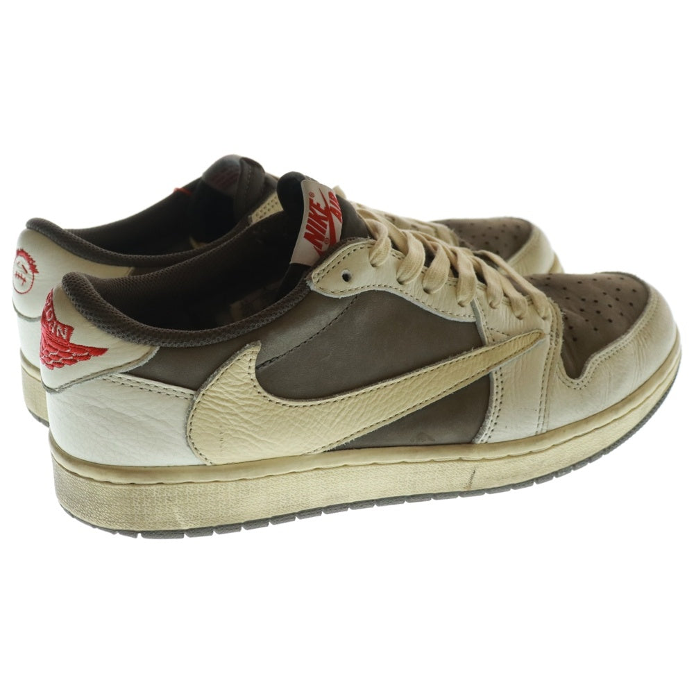 NIKE(ナイキ) ×TRAVIS SCOTT AIR JORDAN 1 LOW OG REVERSE MOCHA DM7866-162 トラヴィススコット エアジョーダン1 ローカットスニーカー リバースモカ ブラウン US9.5/27.5cm
