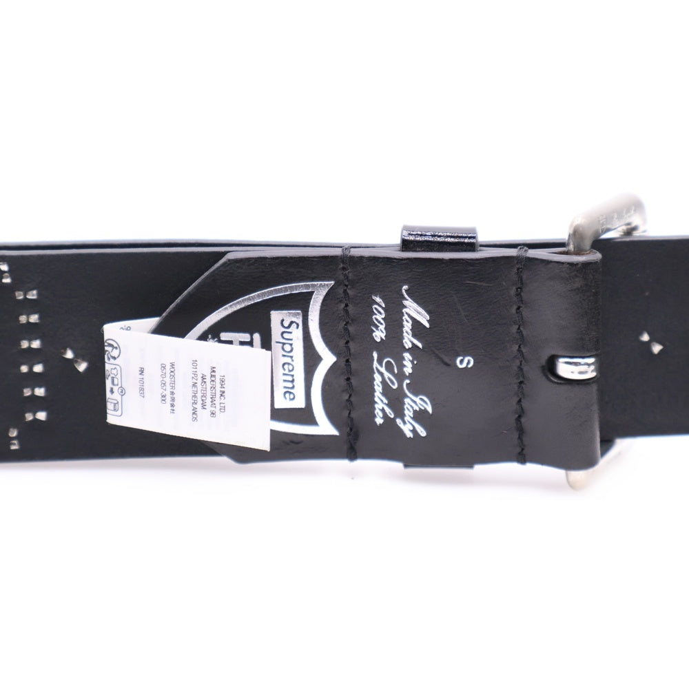 SUPREME(シュプリーム) 23SS ×HTC Hollywood Trading Company Studded Belt ×エイチティーシー トレーディング カンパニー スタッドベルト ブラック