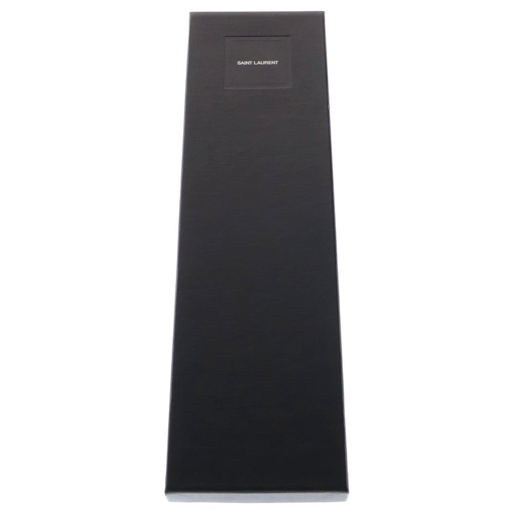 SAINT LAURENT PARIS(サンローランパリ) ストライプ シルクネクタイ ブラック/レッド