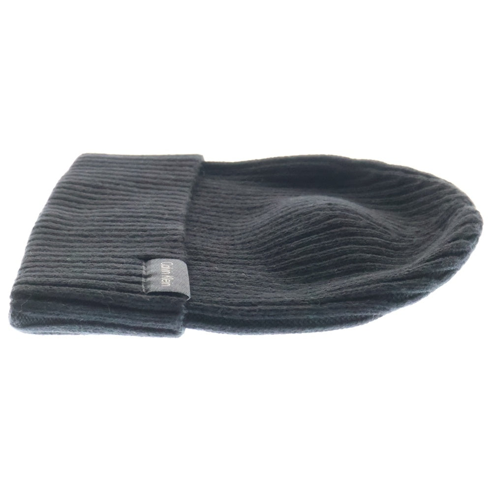 Calvin Klein(カルバンクライン) Hat CLASSIC COTTON RIB BEANIE K50K510982 クラシック ロゴニット帽 ビーニー ブラック