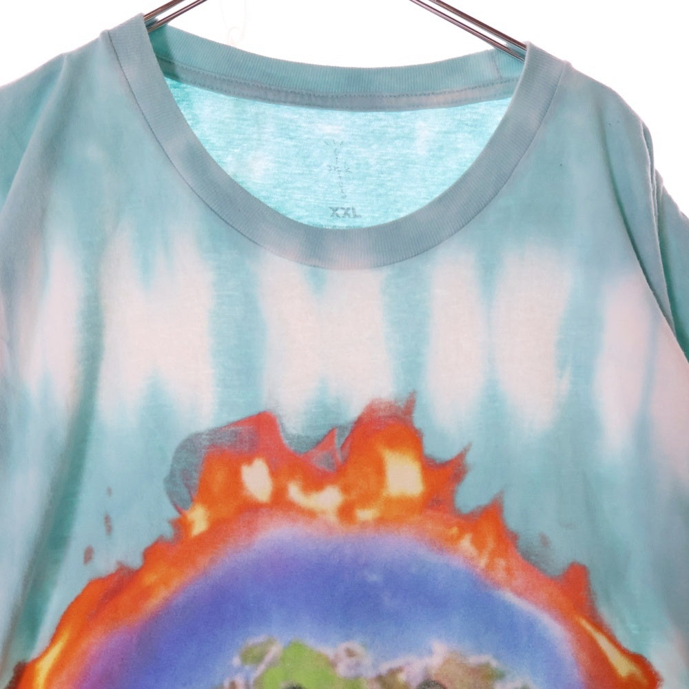 Cactus Jack(カクタスジャック) Fortnite Astronomical Tour Merch World Tie Dye T-shirts タイダイ フォートナイトツアー 総柄プリントTシャツ マルチカラー