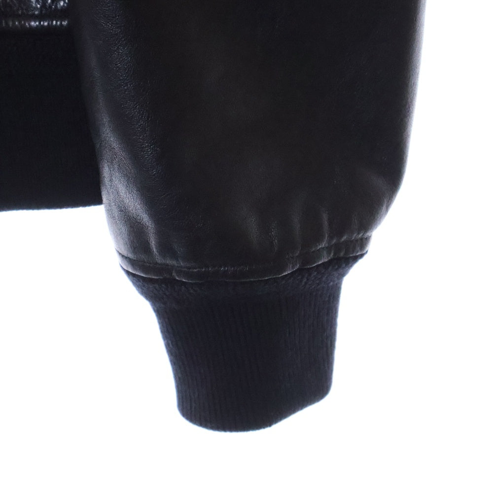 TOM FORD(トムフォード) Leather bomber jacket TFL638 レザーボンバージャケット ジップアップ ブラック