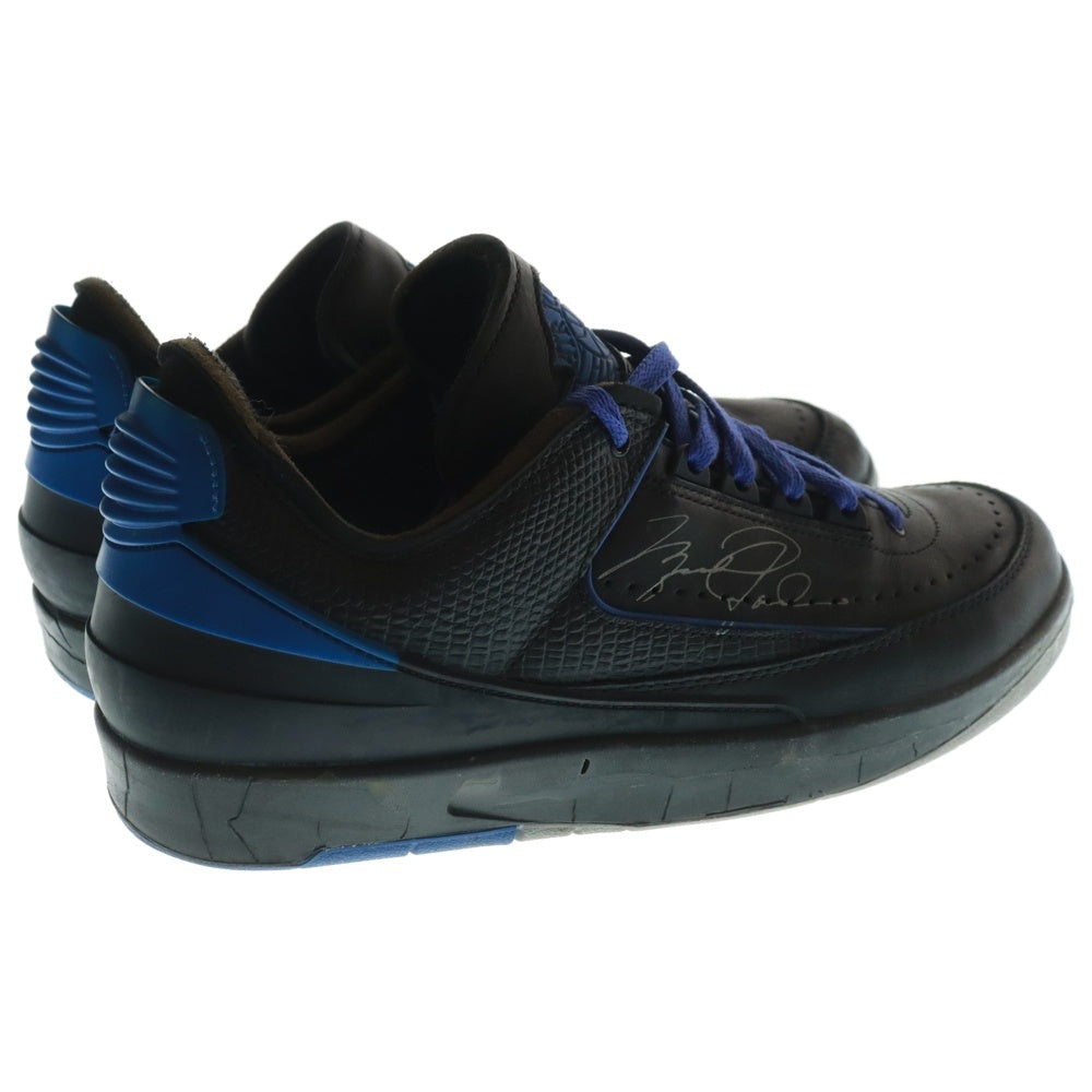 NIKE(ナイキ) ×OFF-WHITE AIR JORDAN 2 RETRO LOW SP オフホワイト エアジョーダン2 レトロ ローカットスニーカー ブラック/ブルー US10/28.0cm DJ4375-004