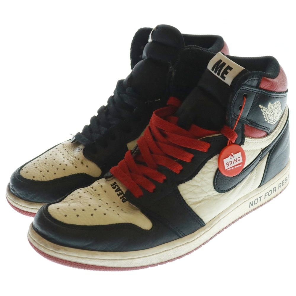 NIKE(ナイキ) AIR JORDAN 1 RETRO HIGH OG NRG NOT FOR RESALE エアジョーダン1 レトロ ノットフォーリセール ハイカットスニーカー ブラック/ホワイト 861428-106 US10/28cm