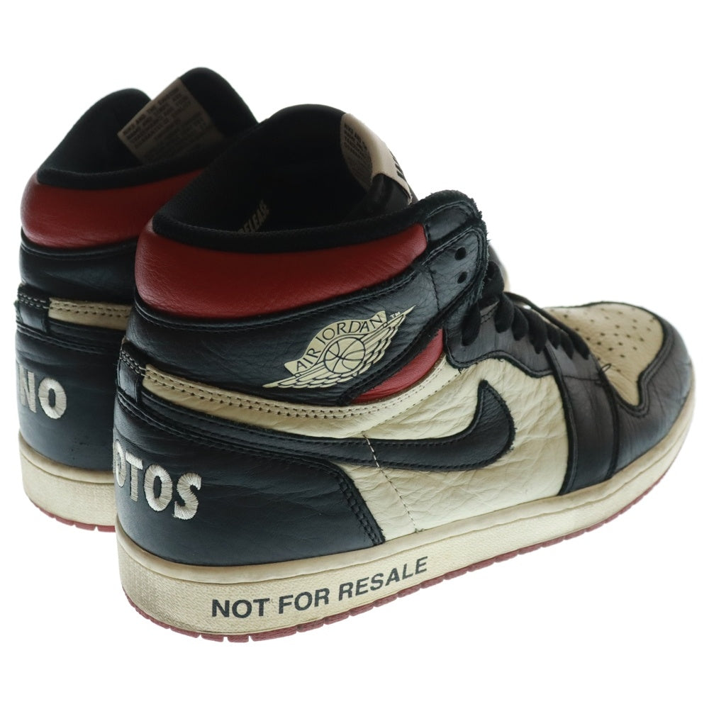 NIKE(ナイキ) AIR JORDAN 1 RETRO HIGH OG NRG NOT FOR RESALE エアジョーダン1 レトロ ノットフォーリセール ハイカットスニーカー ブラック/ホワイト 861428-106 US10/28cm