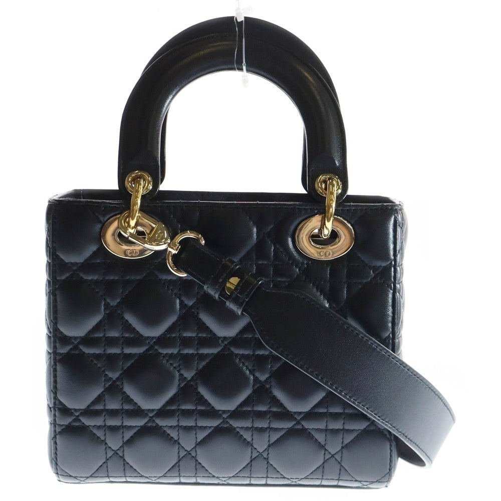 Christian Dior(クリスチャンディオール) LADY DIOR S ABC レディディオール エービーシー スモール ハンドバッグ 2WAY ブラック レディース
