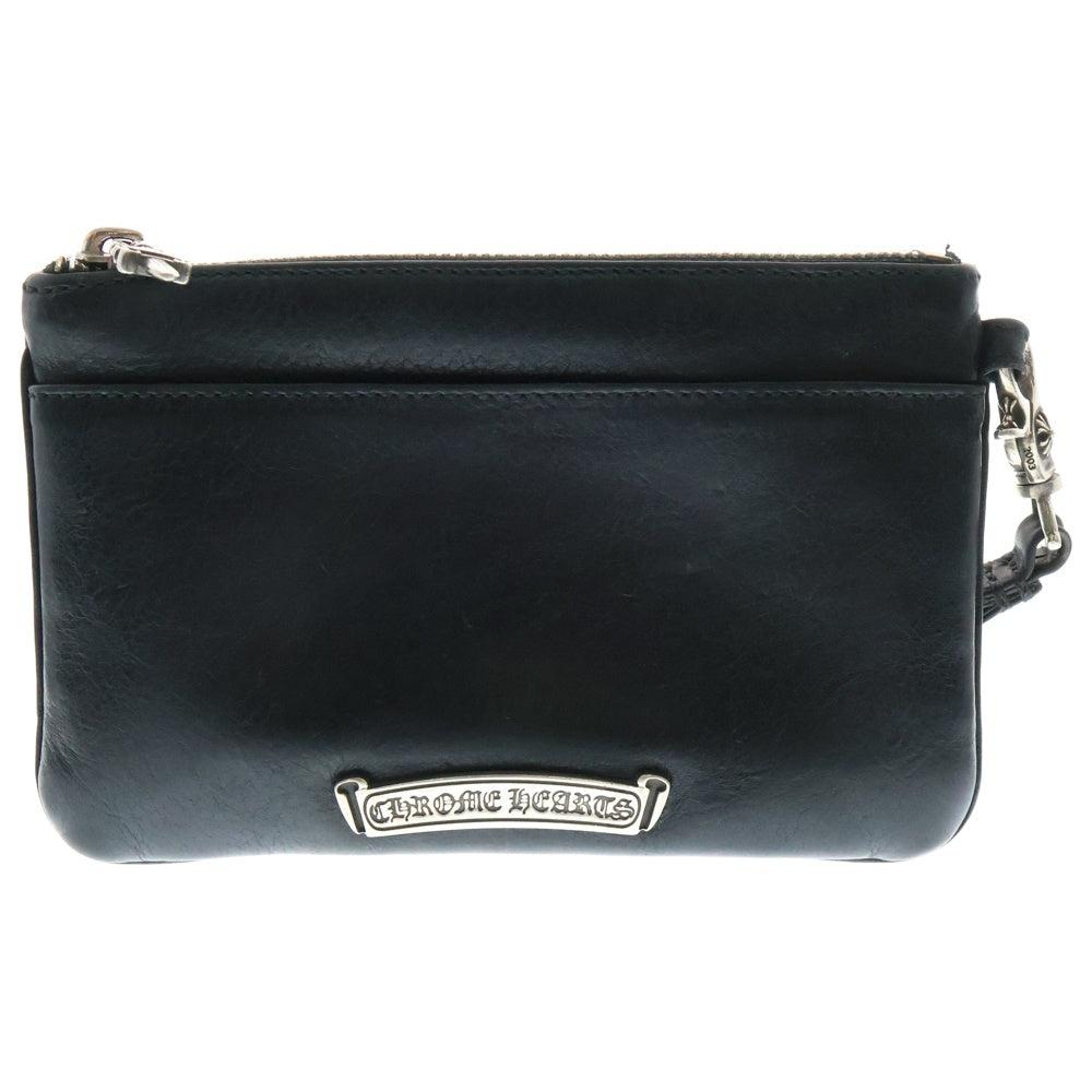 CHROME HEARTS(クロムハーツ) ZPR CHG WRISTLET TINY クロムハーツ ジッパーチェンジパース コインケース カードケース レザーウォレット ダガージップ クロスパッチ