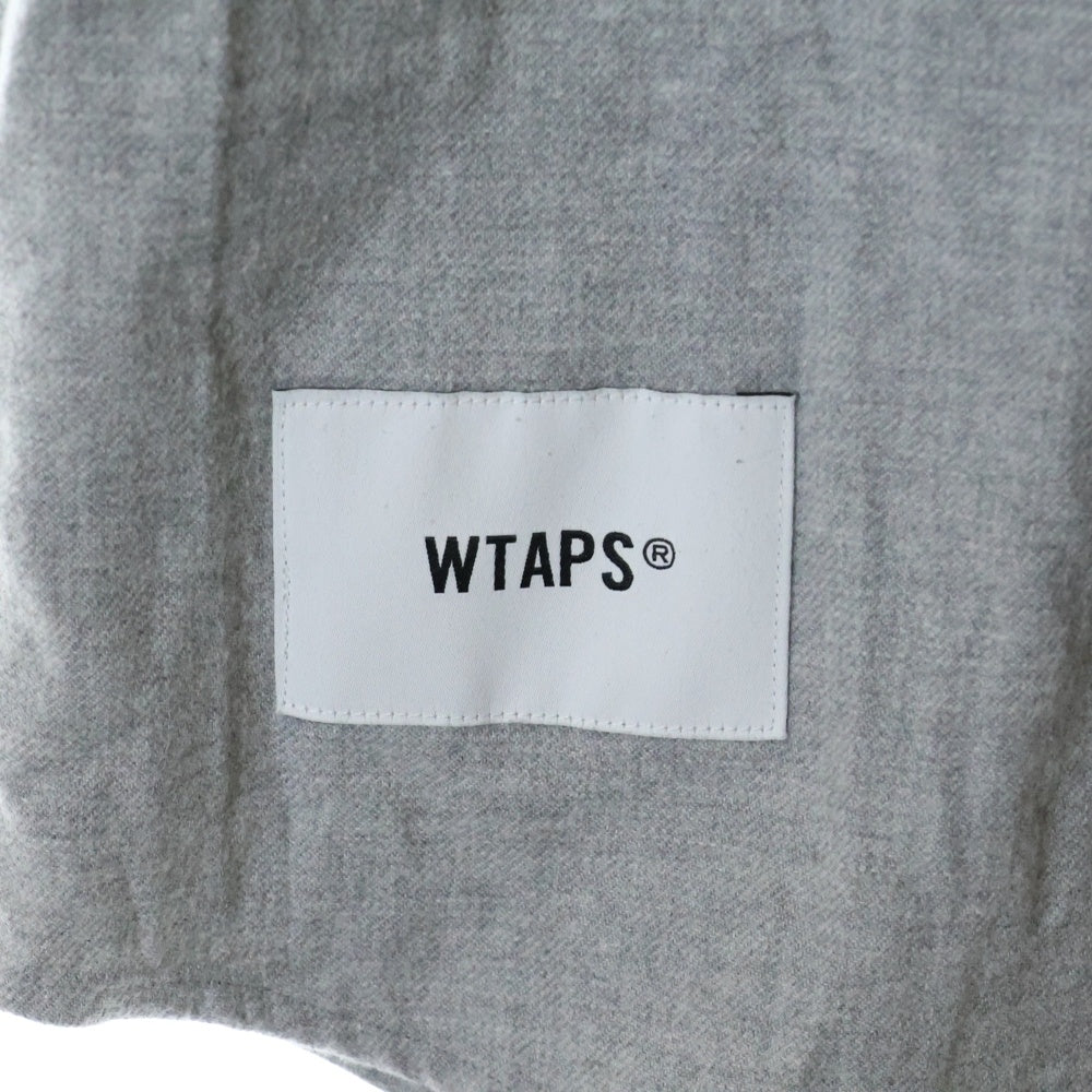 WTAPS(ダブルタップス) 25SS LEAGUE SS COTTON TWILL ベースボール半袖シャツ グレー 251TQDT_SHM09