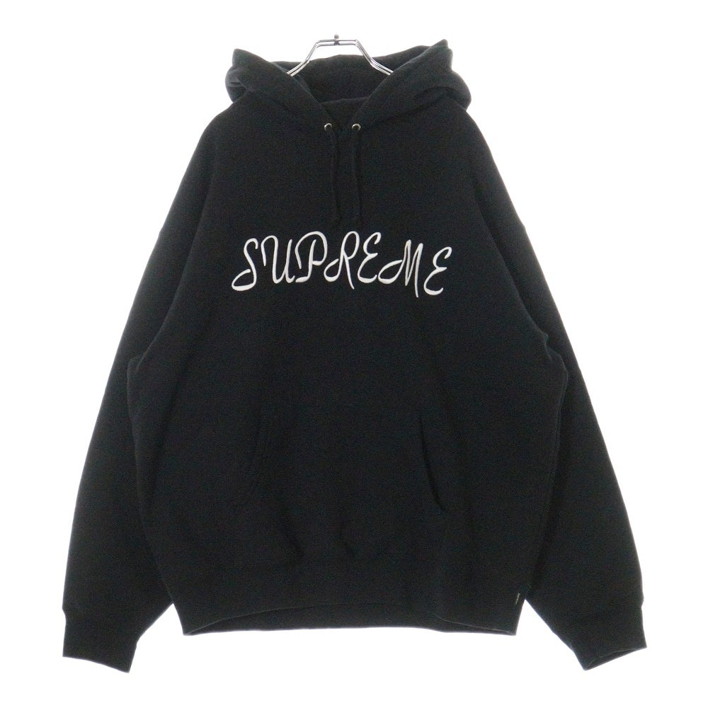 SUPREME(シュプリーム) 23SS Script Hooded Sweatshirt スクリプト フーデッド スウェットシャツ パーカー プルオーバー ブラック