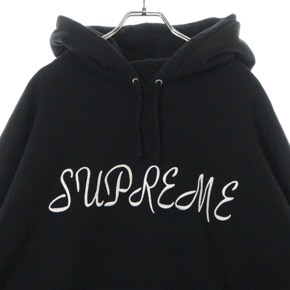 SUPREME(シュプリーム) 23SS Script Hooded Sweatshirt スクリプト フーデッド スウェットシャツ パーカー プルオーバー ブラック