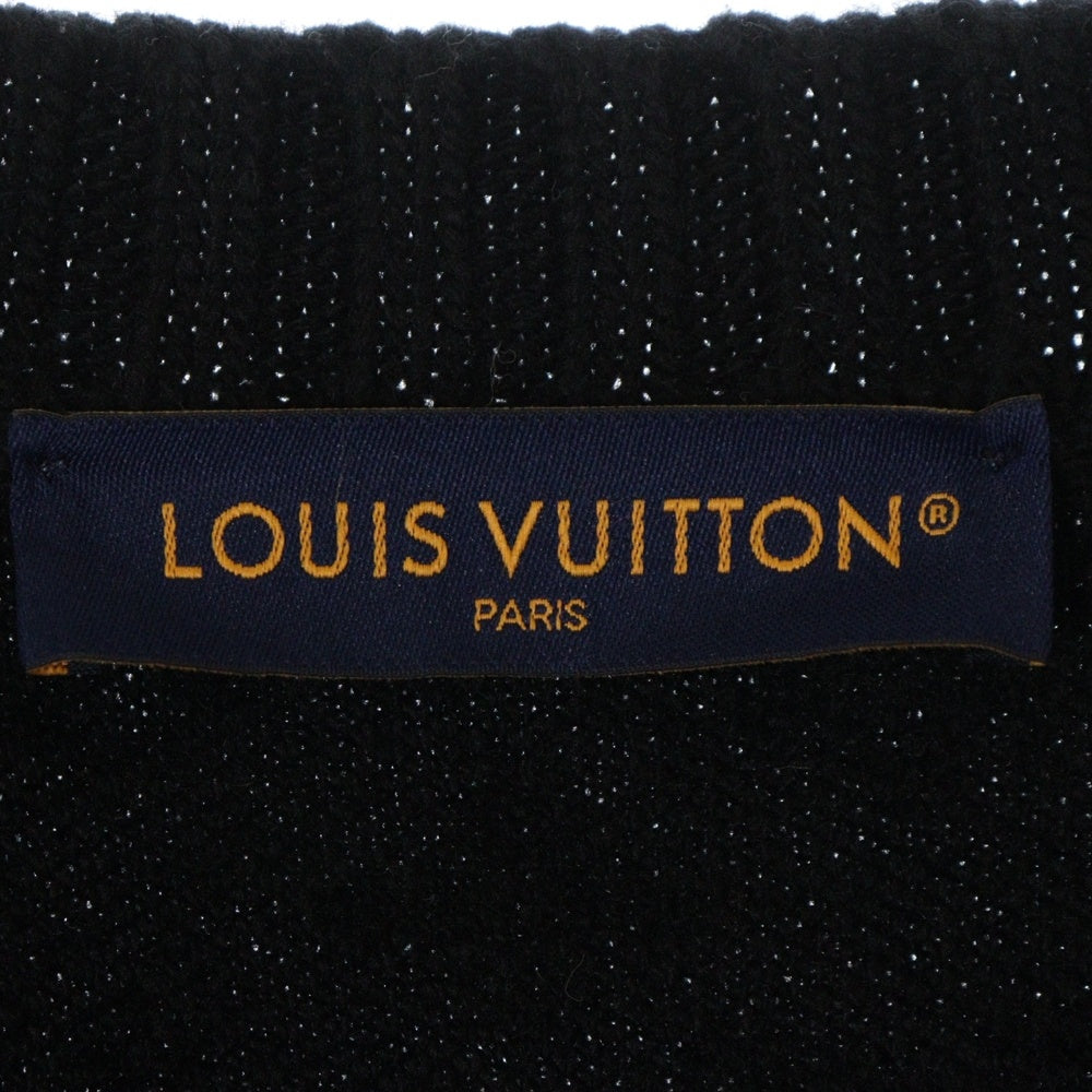 LOUIS VUITTON(ルイヴィトン) チャンキーウールブレンド ケーブルカーディガン モノグラム ブラック 1AHC22 RM251M SUR HSN71W