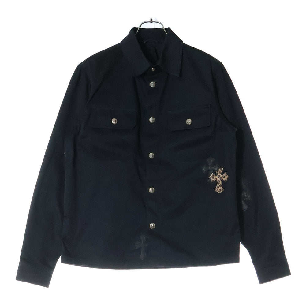 CHROME HEARTS(クロムハーツ) WORK DOG ワークドッグ クロスパッチ付きクロスボールシャツジャケット