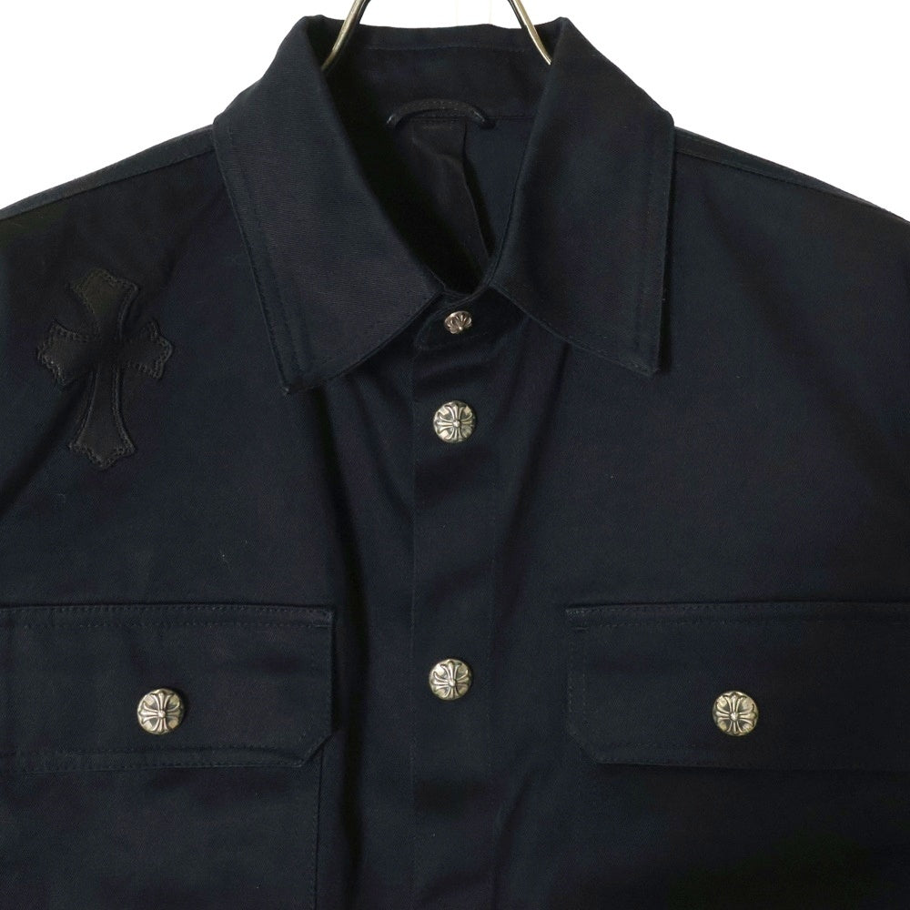 CHROME HEARTS(クロムハーツ) WORK DOG ワークドッグ クロスパッチ付きクロスボールシャツジャケット