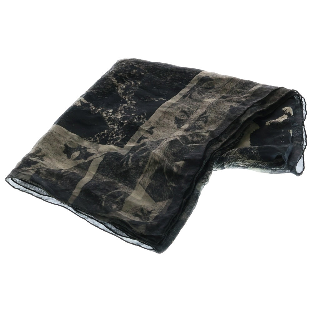 CHROME HEARTS(クロムハーツ) CH PRINT SCARF スカーフ 総柄 プリントシルクスカーフ ブラック