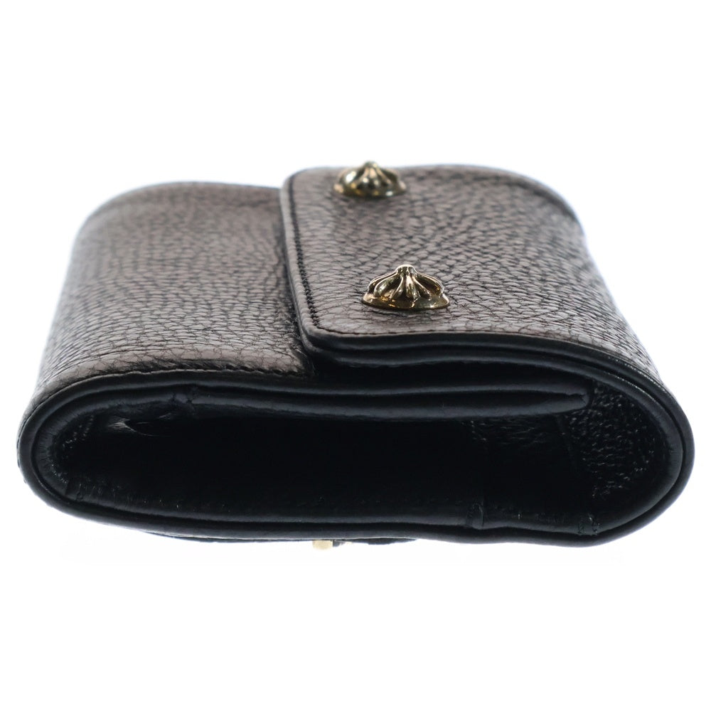 CHROME HEARTS(クロムハーツ) WAVE MINI ウェーブミニ レザーウォレット 財布 ブラック BCA373