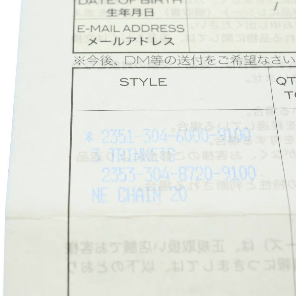 CHROME HEARTS(クロムハーツ) 3TRINKETS 3トリンケッツ ペンダントトップ シルバー BCA202