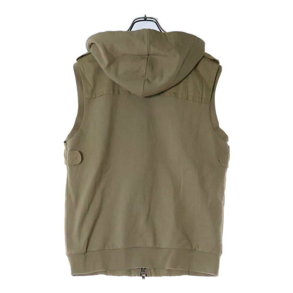 BALMAIN(バルマン) フーデッドジップアップベスト マルチポケット S6HJ820B139 ベージュ