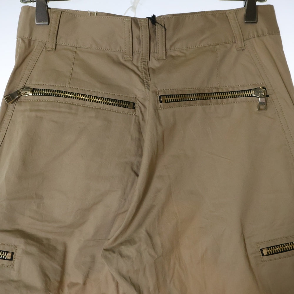 BALMAIN(バルマン) クロップド パンツ クロップドパンツ S6HT530D337 ベージュ
