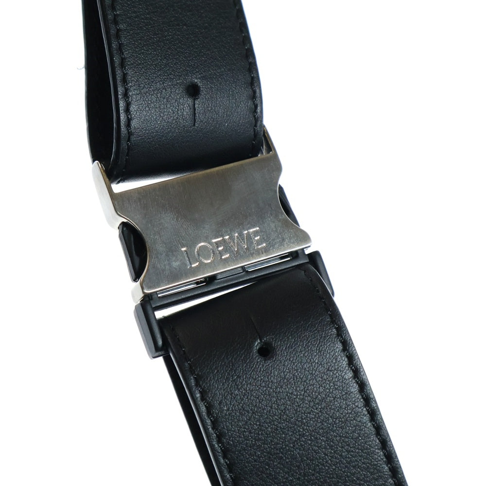 LOEWE(ロエベ) PUZZLE SMALL BUMBAG B510P35X09 パズル スモール バムバッグ ブラック ショルダーバッグ