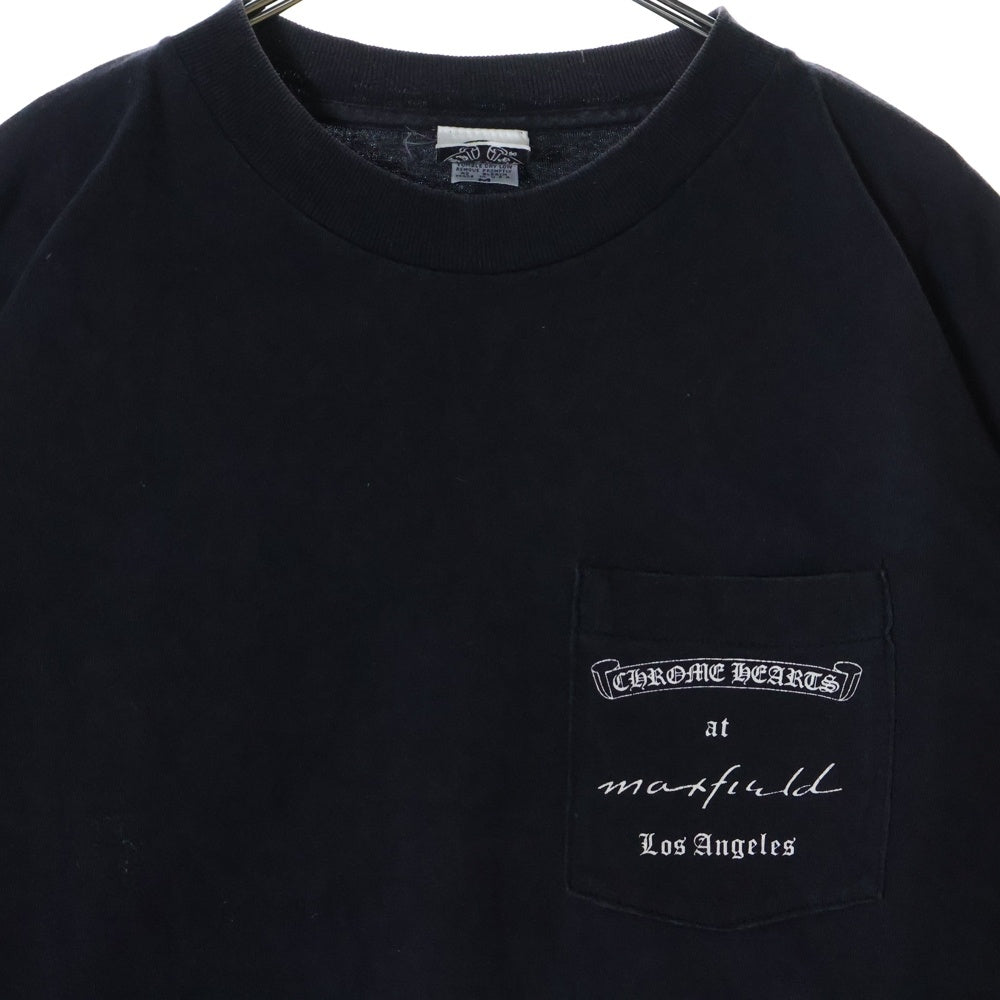 CHROME HEARTS(クロムハーツ) OLD ×max field Dagger L/S TEE オールドモデル マックスフィールド ダガープリント 長袖Tシャツ ブラック
